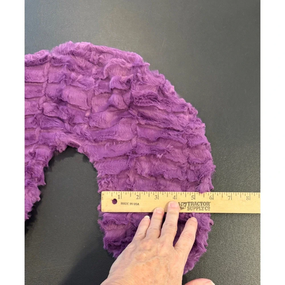 Sew Sweet Minky Designs Travel Neck Pillow Cover Purple Plush Luxury Cozy NEW